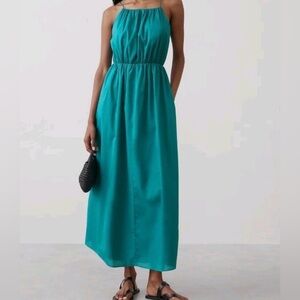 NEW Banana Republic Maxi Dress Sea Blue